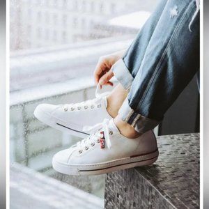 Paul Green Carly Low Top Sneaker Super Soft Collection in White Leather